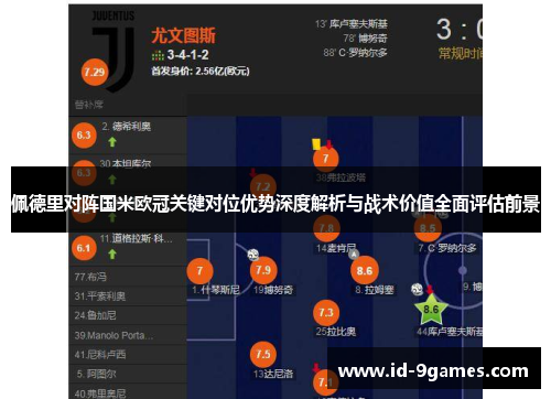 佩德里对阵国米欧冠关键对位优势深度解析与战术价值全面评估前景
